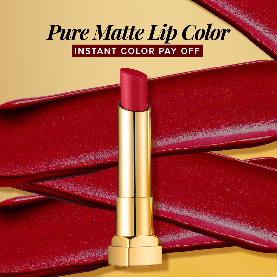 Coloressence Pure Matte Lipstick, Long Lasting, Highly Pigmented, Creamy Matte Finish