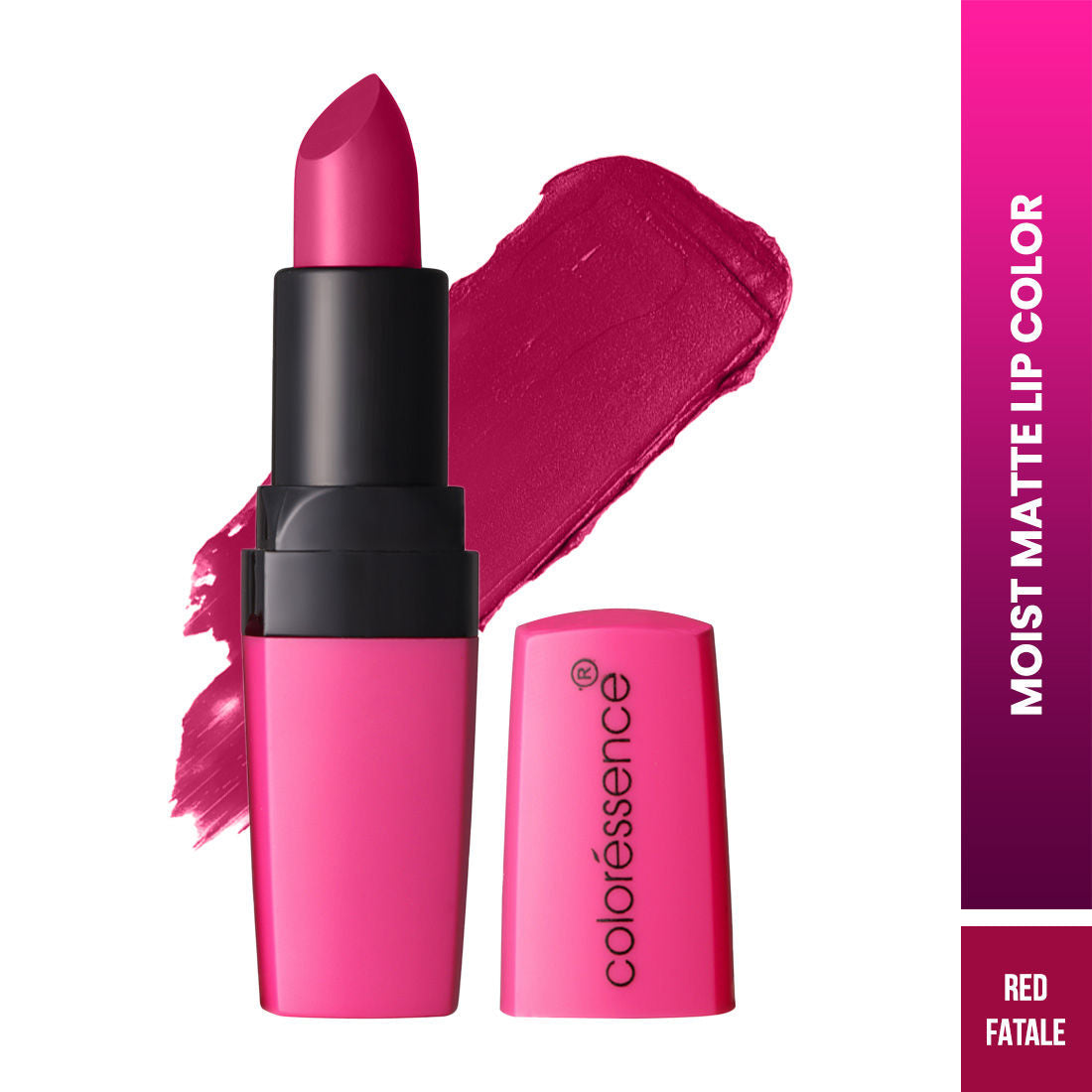 Coloressence Moist Matte Lipstick, Long Lasting Hydrating Vitamin C Shea Butter Pigmented