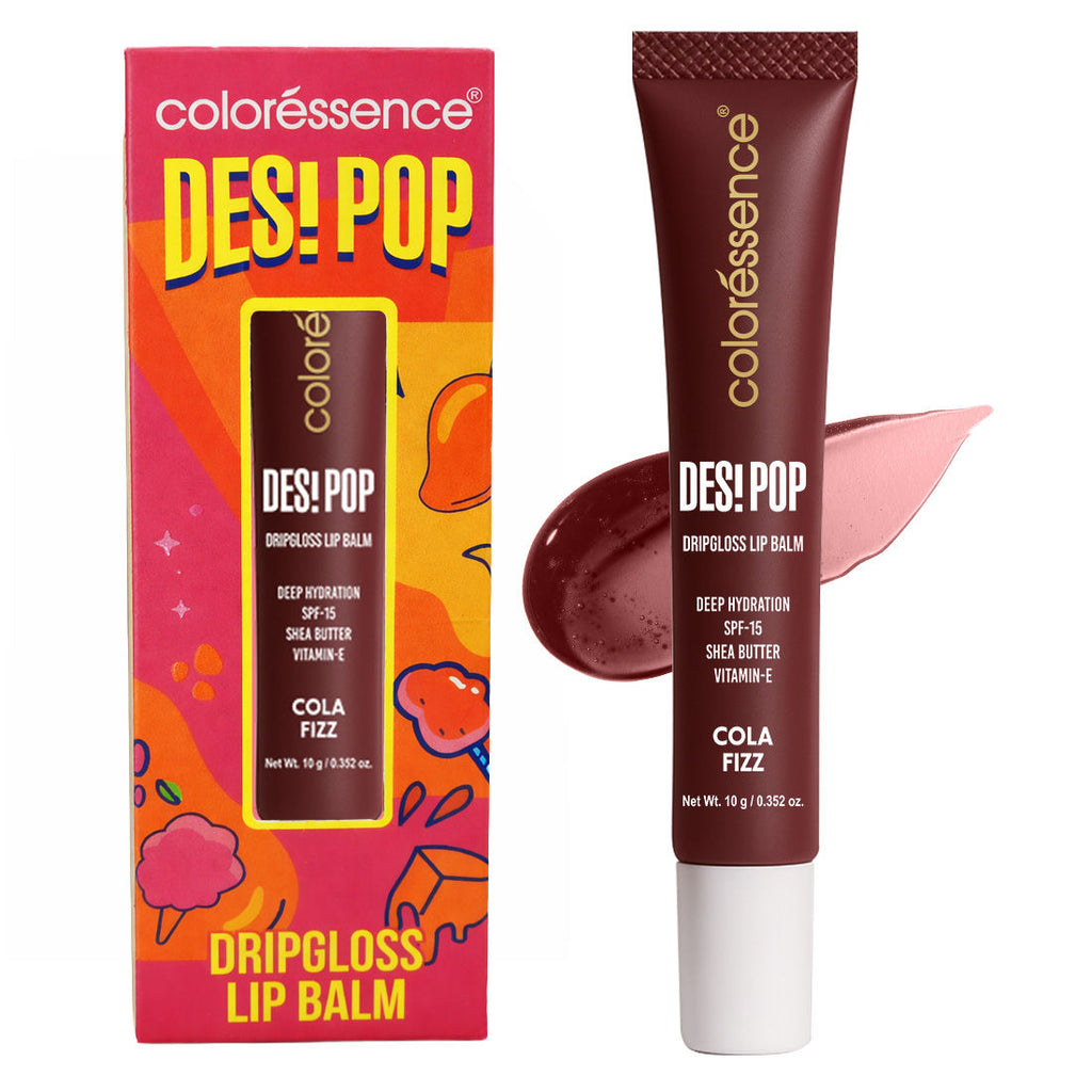 Coloressence Desi Pop DripGloss Lip Balm SPF 15, Hydrating Gloss for Dry Lips