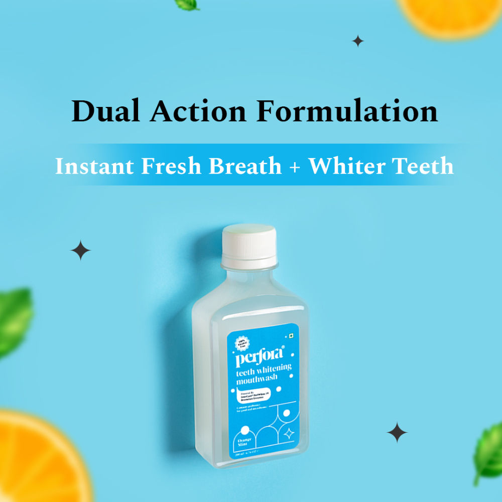 Perfora Teeth Whitening Mouthwash (Orange Mint)