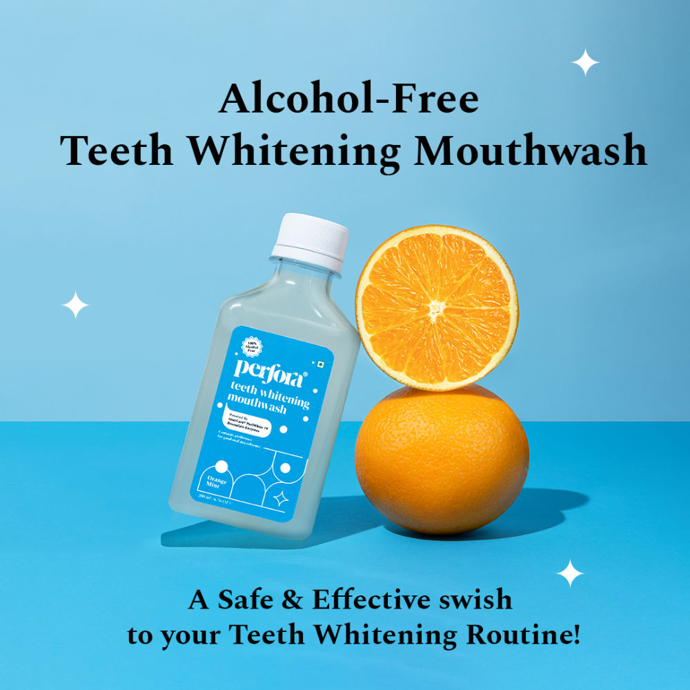 Perfora Teeth Whitening Mouthwash (Orange Mint)