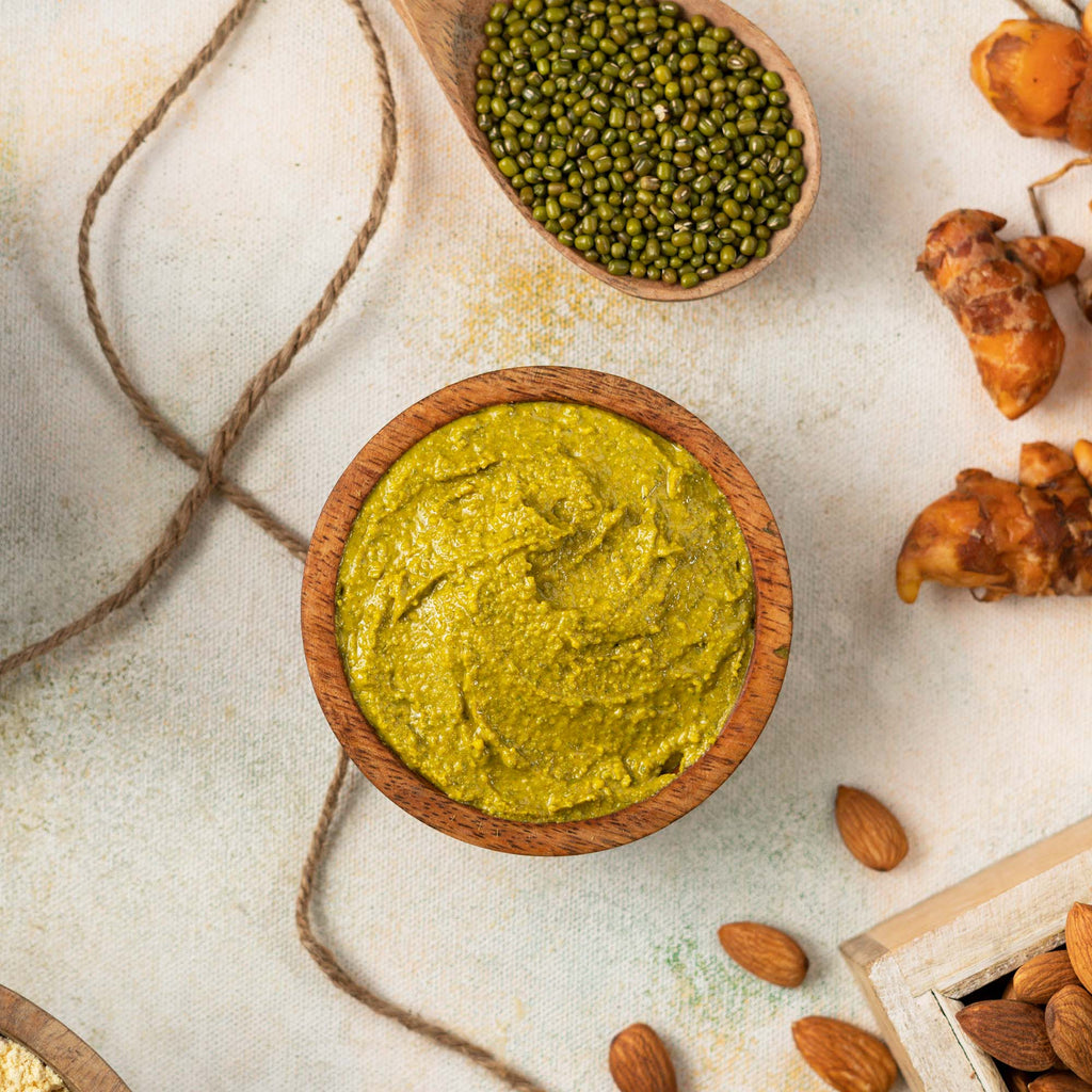 Nat Habit Fresh Bath Ubtan - Wild Turmeric Body Scrub For Body Detan, Pigmentation & Acne Control