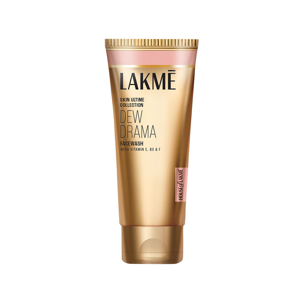 Lakme Dew Drama Facewash with Pro-Ceramides & 6% Vitamin E + B3 + F Complex for Glowing Skin