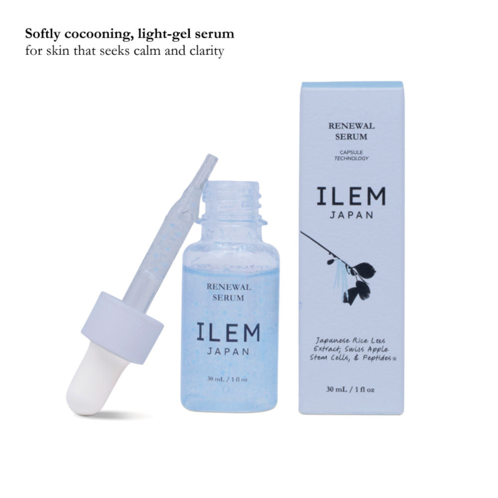 ILEM Japan Renewal Night Capsule Gel Face Serum With Bakuchiol & Peptides