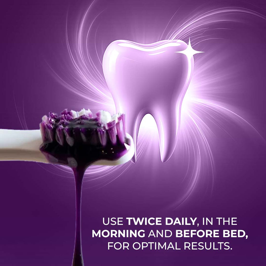 Sanfe Purple Teeth Whitening Gel, Colour Corrector For Yellow Teeth, Dental Whitening Serum