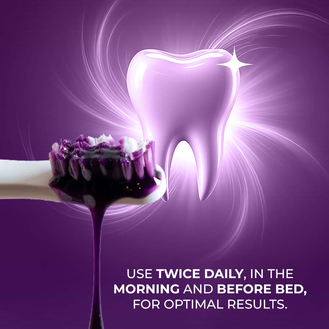 Sanfe Purple Teeth Whitening Gel, Colour Corrector For Yellow Teeth, Dental Whitening Serum
