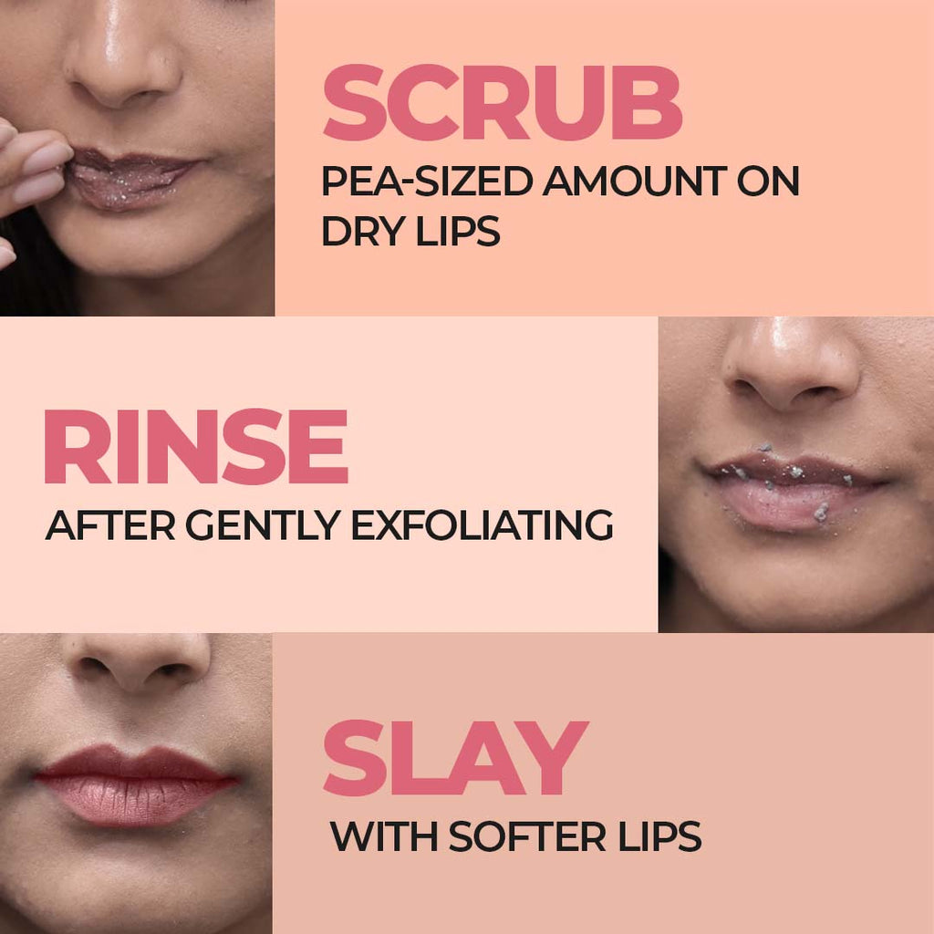Sanfe Lip Buff Gel, Dead & Dark Skin Removal Lip Scrub, Lip Balm For Pigmented Lips