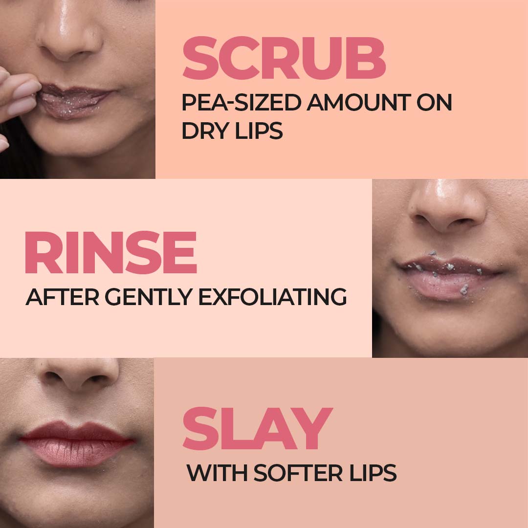 Sanfe Lip Buff Gel, Dead & Dark Skin Removal Lip Scrub, Lip Balm For Pigmented Lips