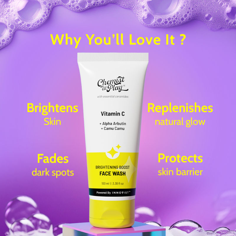 Chemist at Play Vitamin C Brightening Face Wash Face Cleanser for Oily&Dry Skin