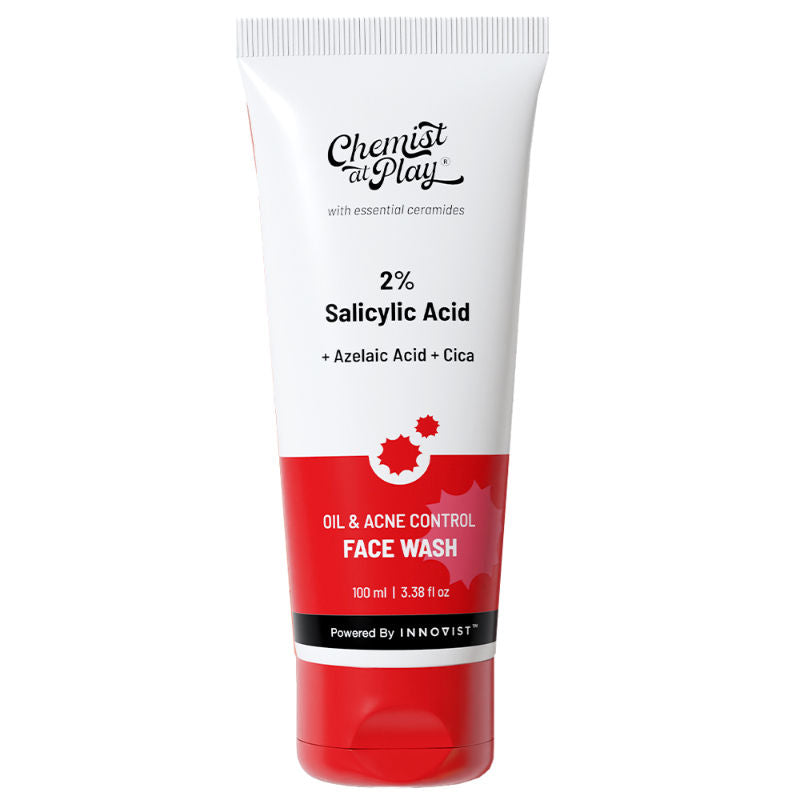 Chemist at Play 2% Salicylic Acid Face Wash For Oily Skin with Niacinamide Oil Cleanser for Face