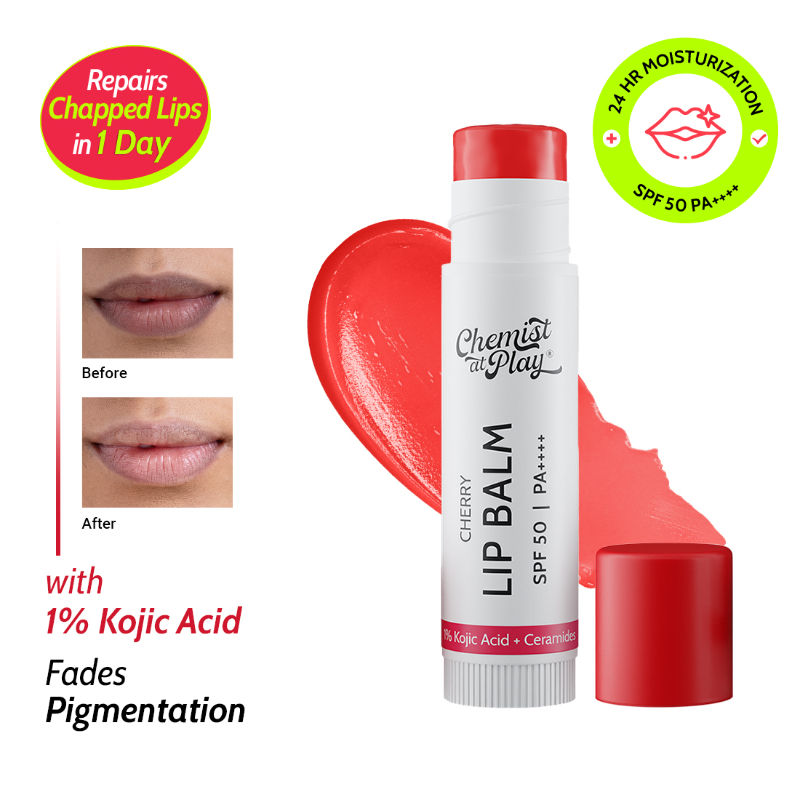 Chemist At Play Lip Balm SPF 50 Brightens & Repairs Chapped Lips 24HR Moisture