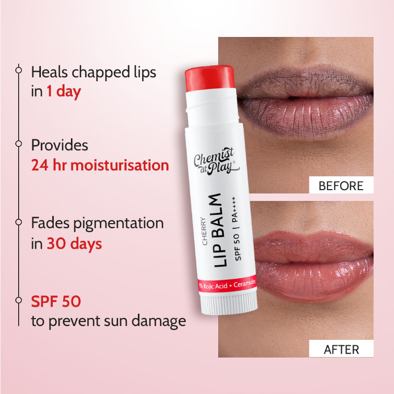 Chemist At Play Lip Balm SPF 50 Brightens & Repairs Chapped Lips 24HR Moisture