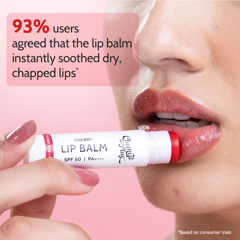 Chemist At Play Lip Balm SPF 50 Brightens & Repairs Chapped Lips 24HR Moisture