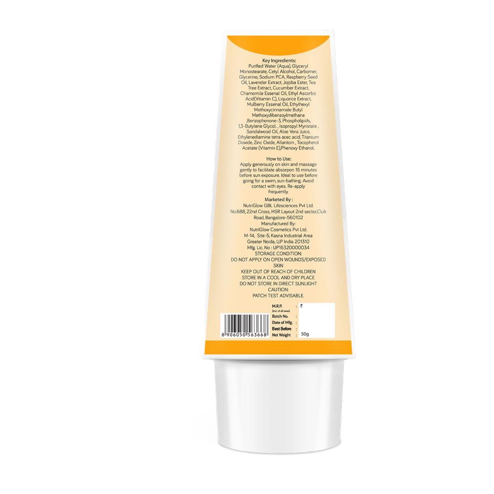 NutriGlow Advanced Organics Vitamin C Daily Mattifying Sunscreen SPF 50 PA++++