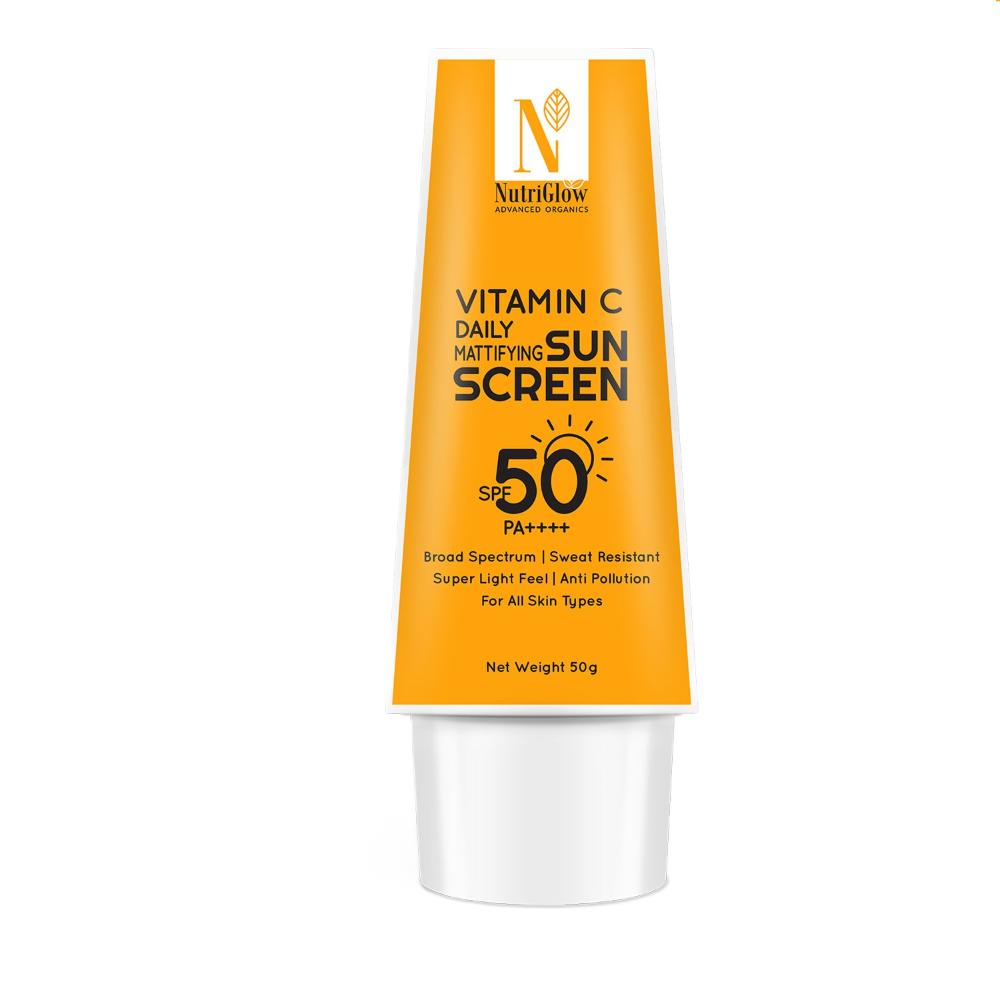 NutriGlow Advanced Organics Vitamin C Daily Mattifying Sunscreen SPF 50 PA++++