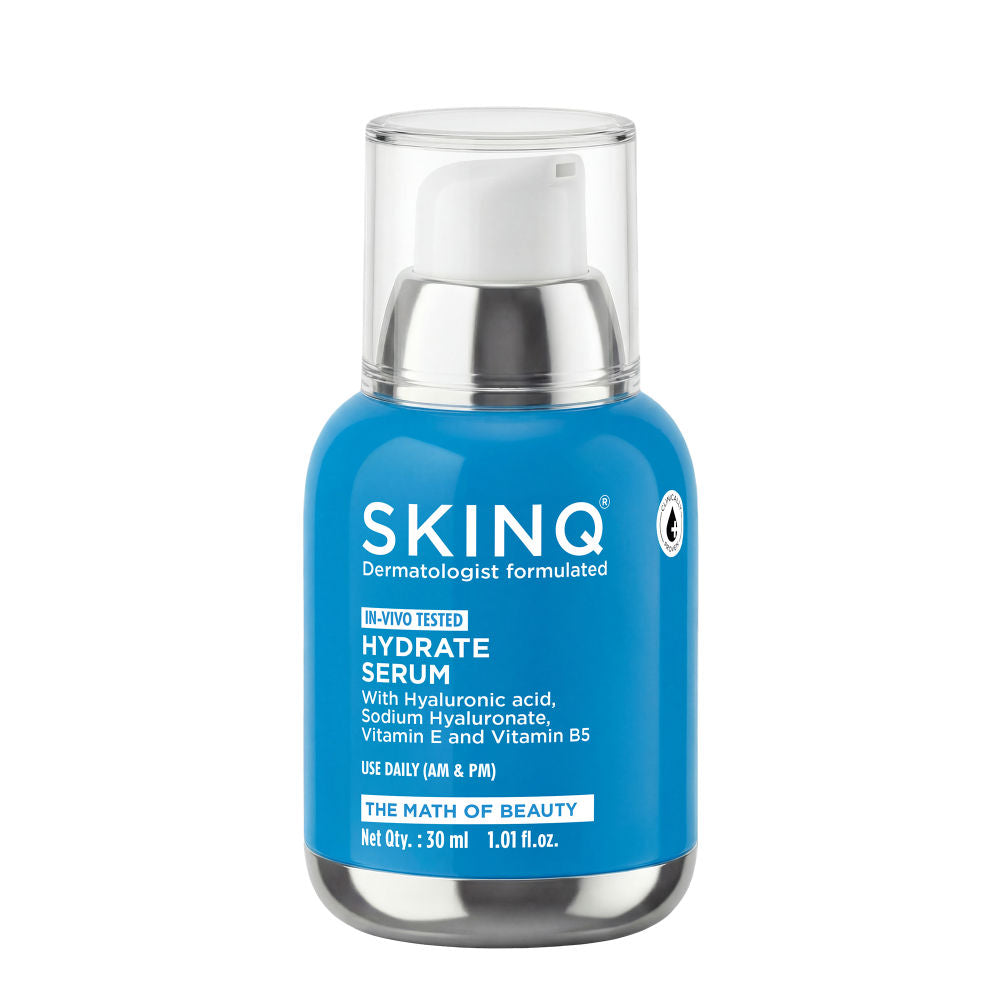 SKINQ Hydrate Serum with Hyaluronic Acid for Dry, Dehydrated Skin, Lightweight & Non-sticky