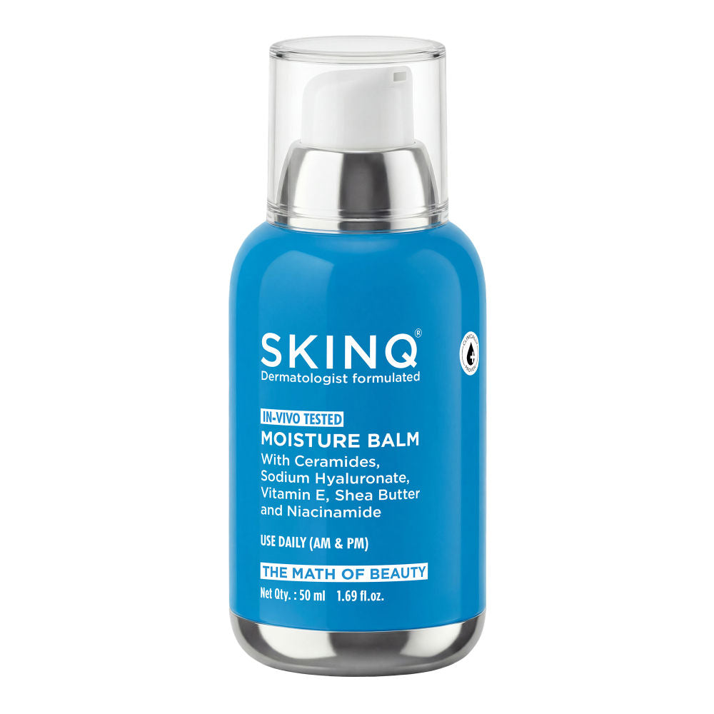 SKINQ Moisture Balm with Ceramides Trio, Sodium Hyaluronate & Vitamin E, For Dry Skin