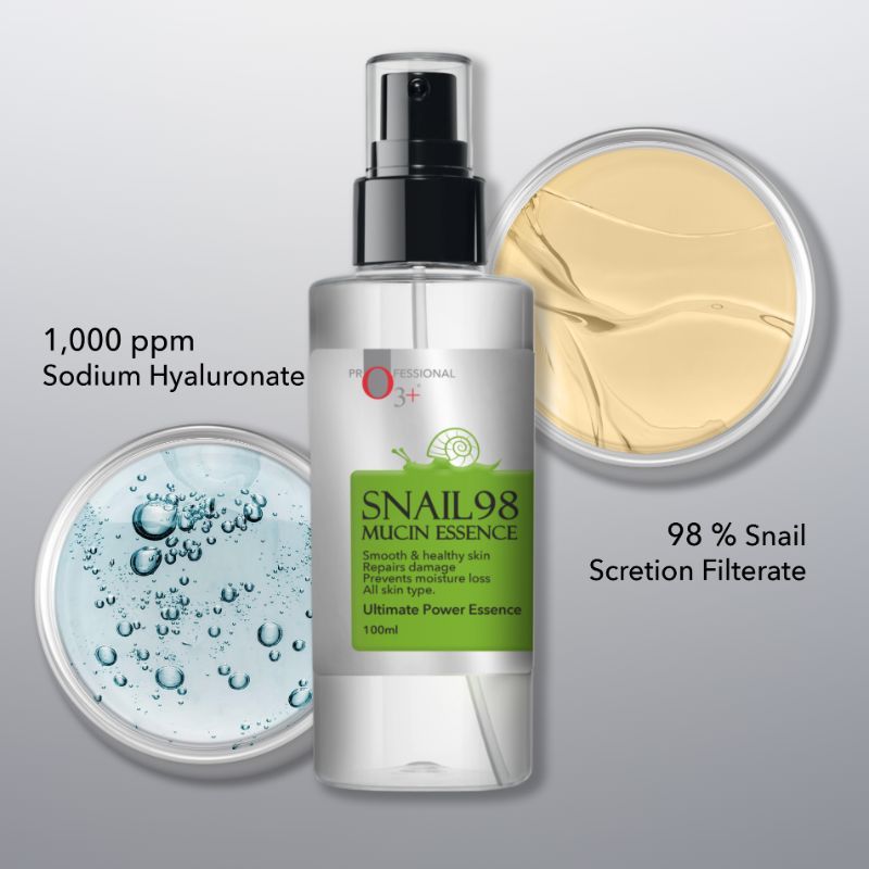 O3+ Snail 98 Mucin Serum With Niacinamide For Deep Hydration, Smooth & Moisturised Skin