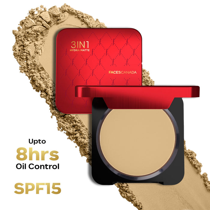 Faces Canada 3In1 All Day Hydra Matte Compact Powder