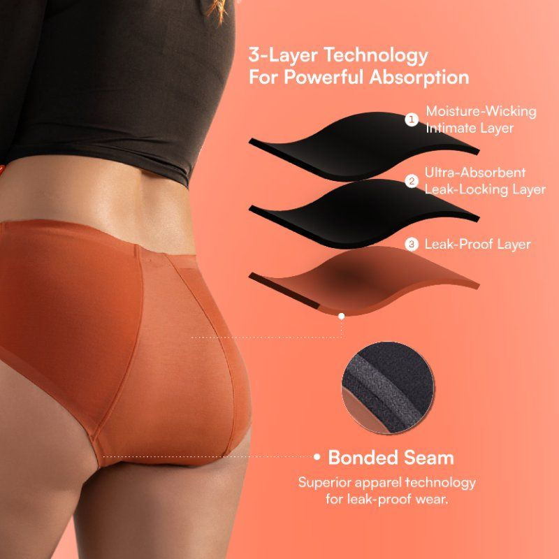Mahina Ohh So Soft Modal Heavy Flow Period Panties - L