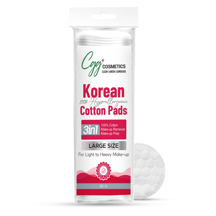 CGG Cosmetics Korean Makeup Remover Cotton Pads - Large