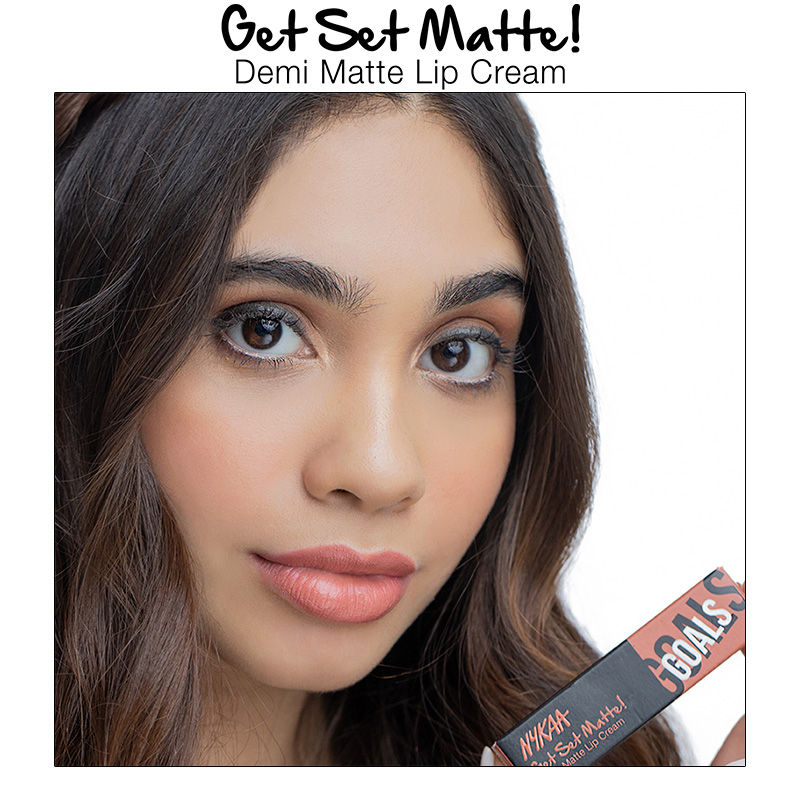 Nykaa Cosmetics Get Set Matte! Demi Matte Lip Cream Liquid Lipstick