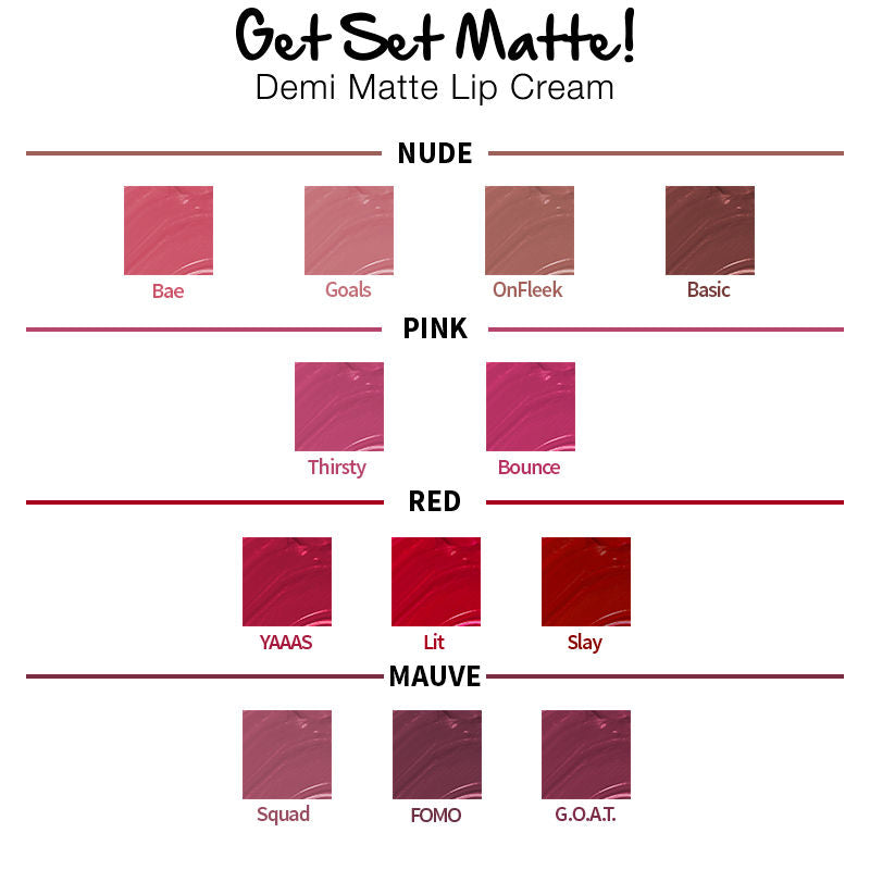 Nykaa Cosmetics Get Set Matte! Demi Matte Lip Cream Liquid Lipstick