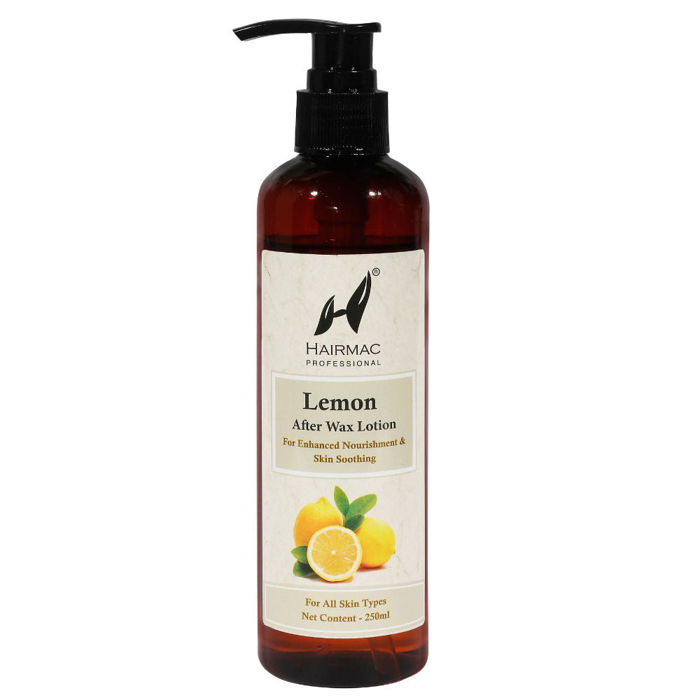 Hairmac Professional Lemon After Wax Lotion for Calming Skin and Removing Rashes