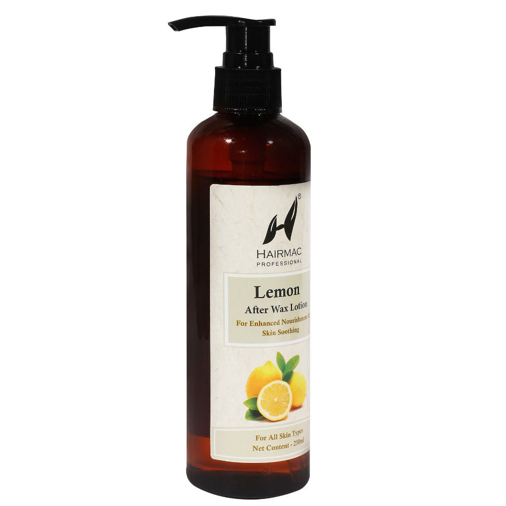 Hairmac Professional Lemon After Wax Lotion for Calming Skin and Removing Rashes