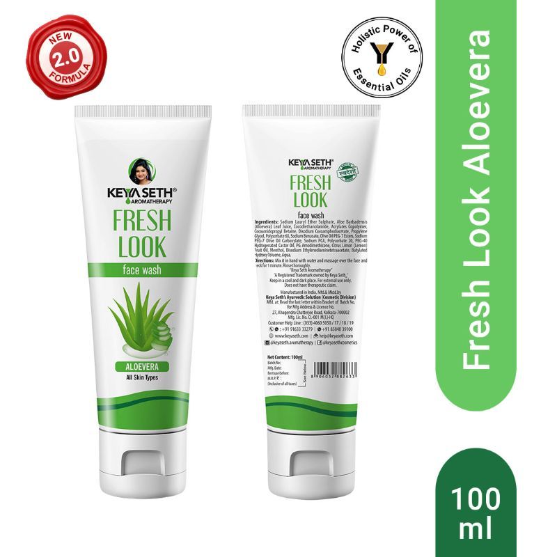 Keya Seth Aromatherapy Fresh Look Face Wash Aloe Vera