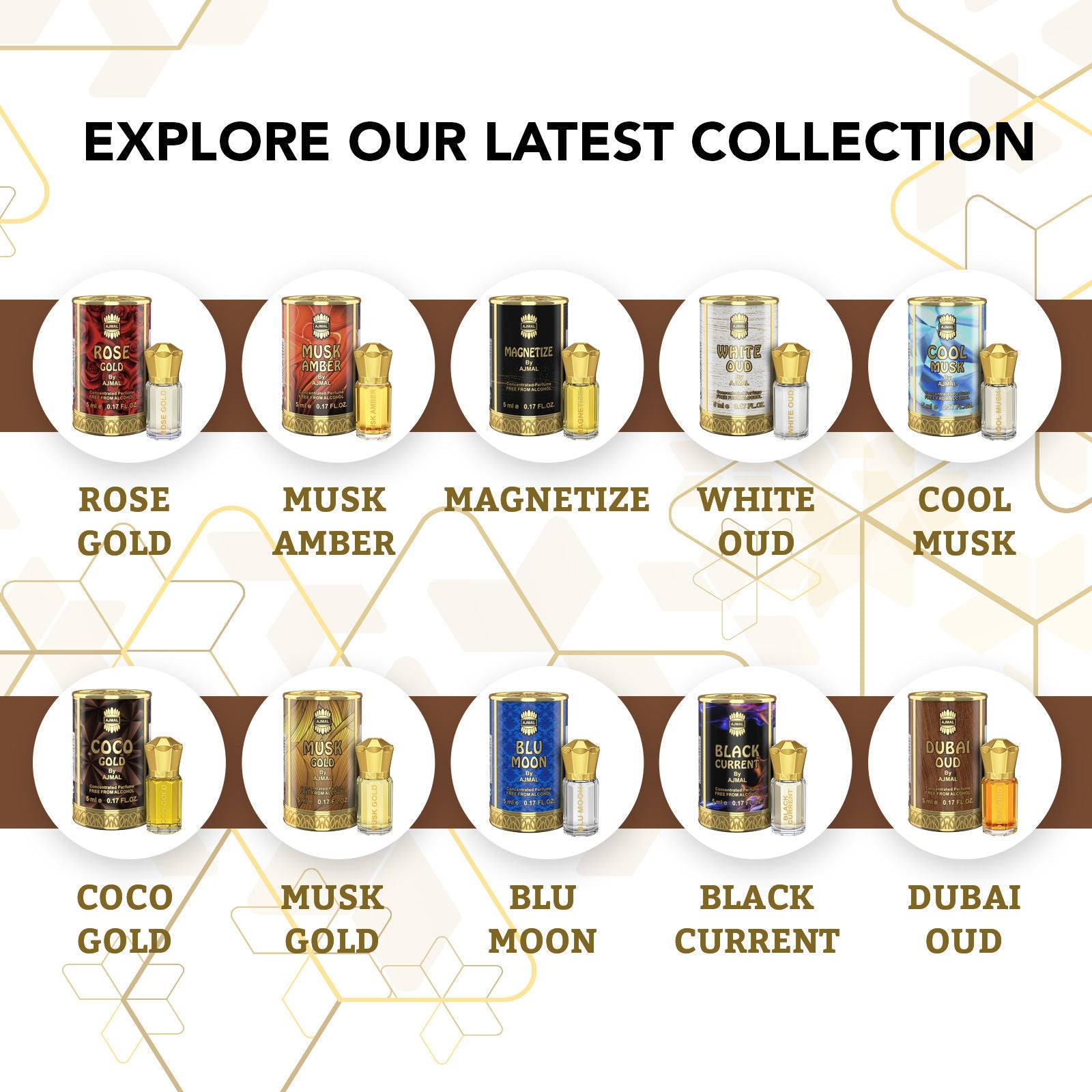 Ajmal India Dubai Oud Attar Concentrated Perfume For Her