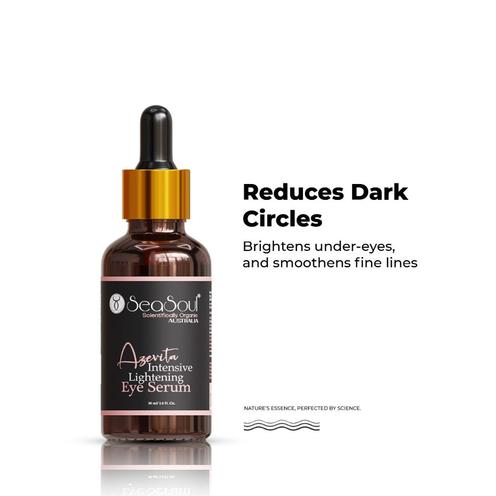 SeaSoul Lightening Eye Serum for Dark Circles, Puffiness, Wrinkles & Crow Feet Reduction