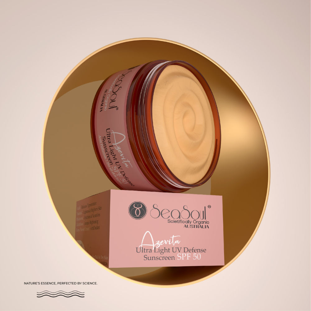 SeaSoul SPF 50 Sunscreen Cream for Broad Spectrum UVA & UVB Protection, Skin Brightening