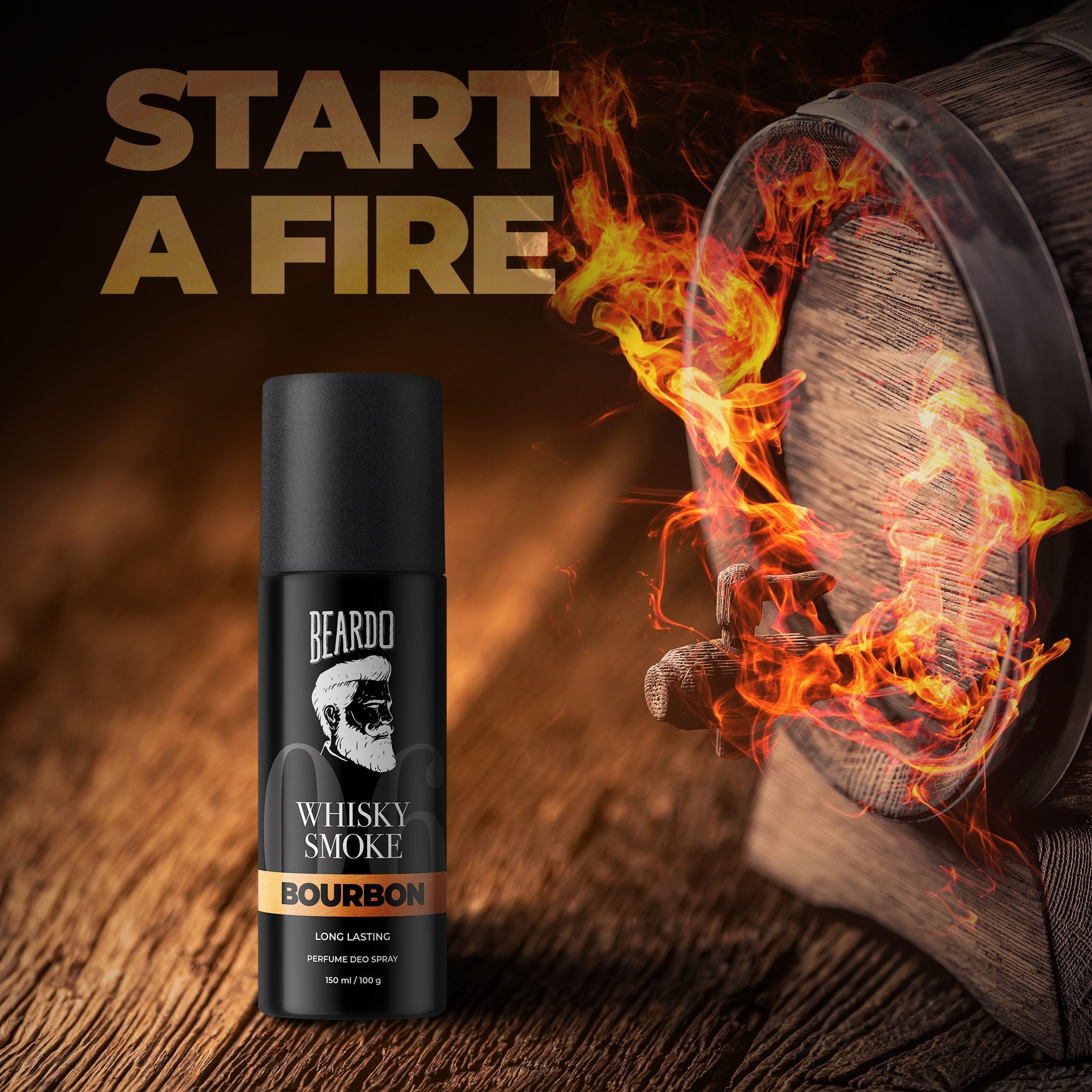 Beardo Whisky Smoke Bourbon Deo Body Spray