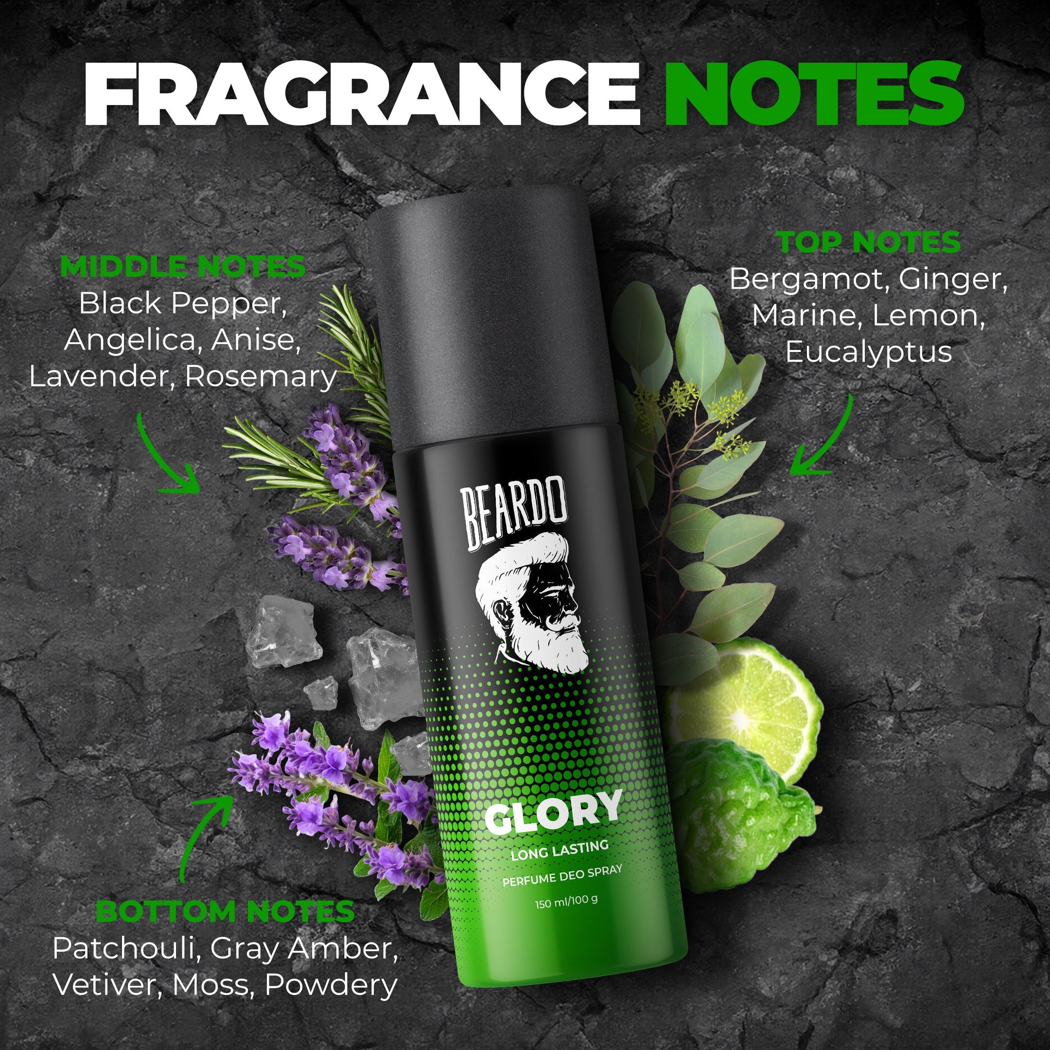 Beardo Glory & Whisky Smoke Bourbon Body Spray