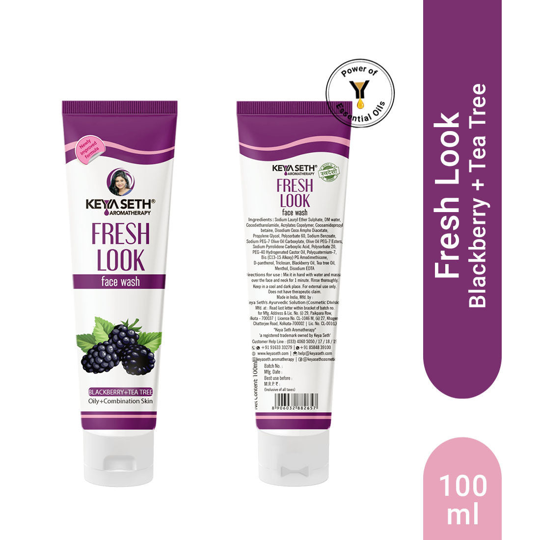 Keya Seth Aromatherapy Fresh Look Face Wash Blackberry