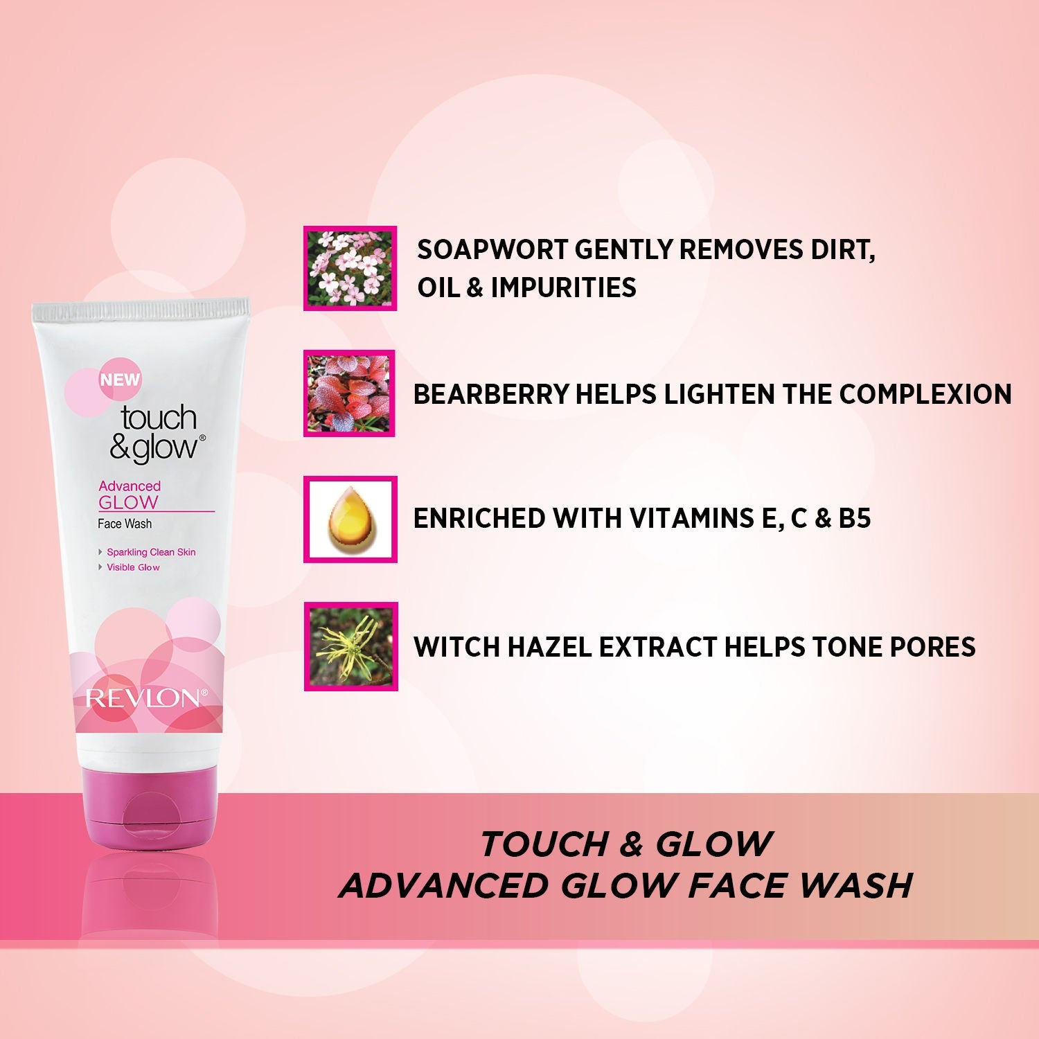 Revlon Touch & Glow Advanced Fairness Face Wash