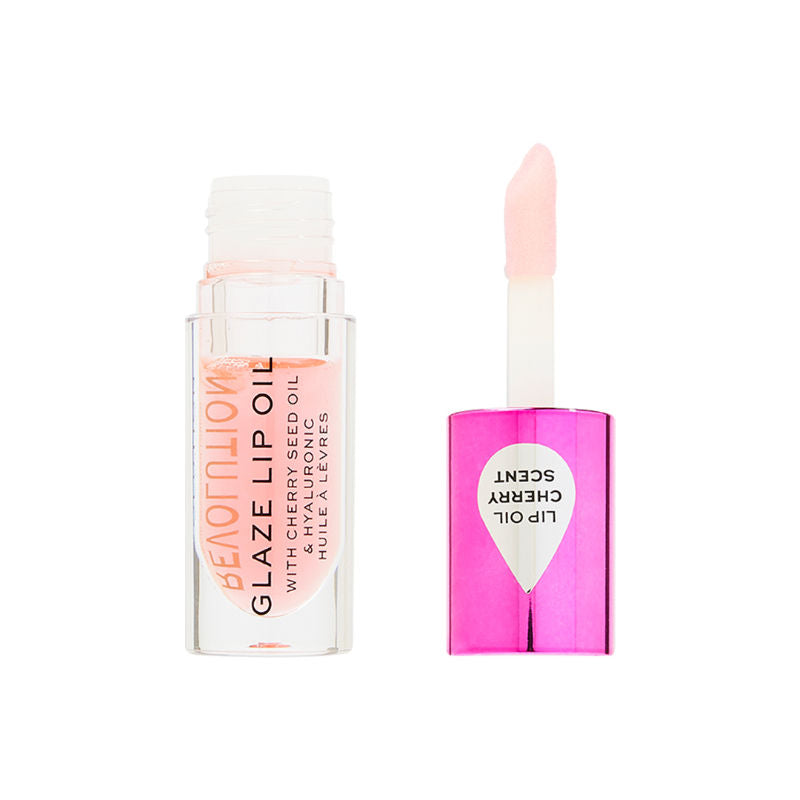 Makeup Revolution Glaze Lip Oil Intense Nourishment With Hyaluronic Acid Vitamin E