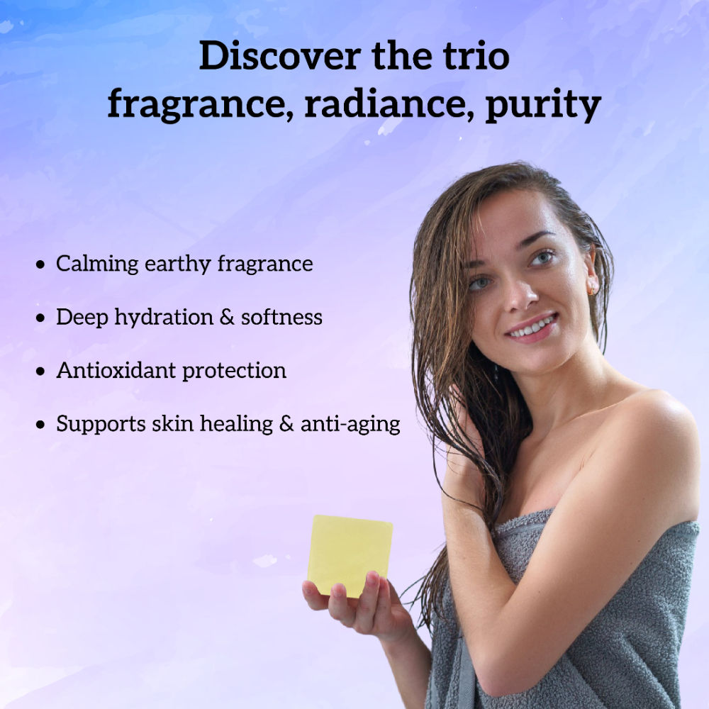 inatur Patchouli & Vetiver Herbal Soap with Natural Essential Oils for Hydration & Purification
