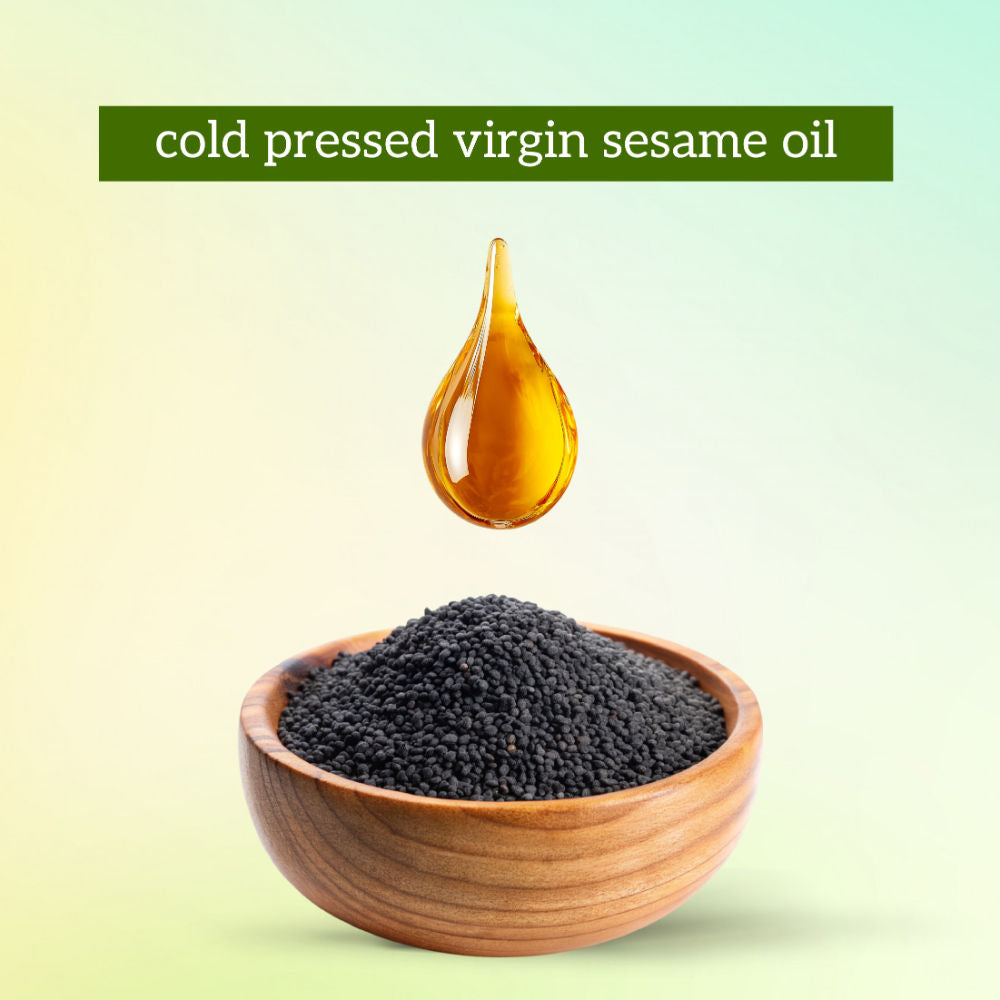 inatur Sesame Oil, 100% Pure, Cold-Pressed, Virgin & Organic, for Skin & Hair Care