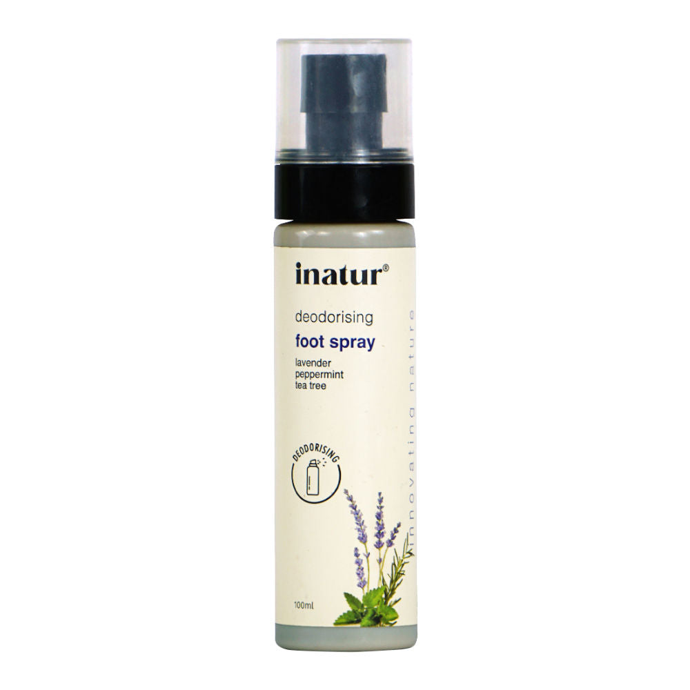 inatur Foot Spray With Lavender, Tea Tree & Peppermint For Odor Control & Tired Feet, Daily Care