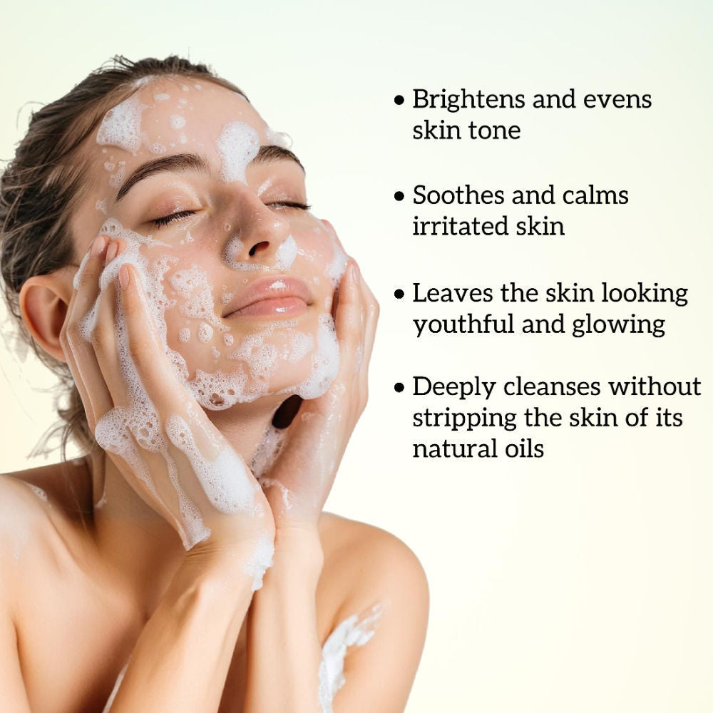 inatur Sandal Face Wash, Removes Tan & Brightens, Gentle & Hydrating, for All Skin Types