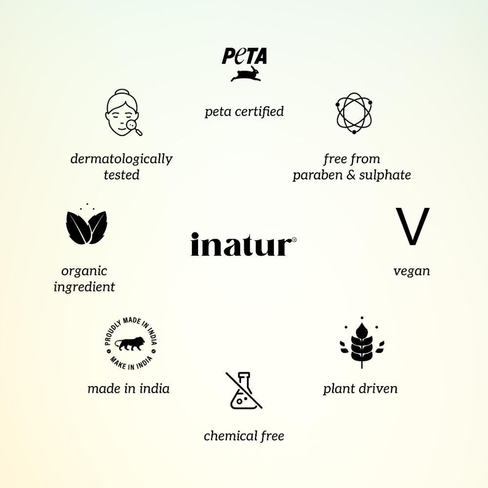 inatur Sandal Face Wash, Removes Tan & Brightens, Gentle & Hydrating, for All Skin Types