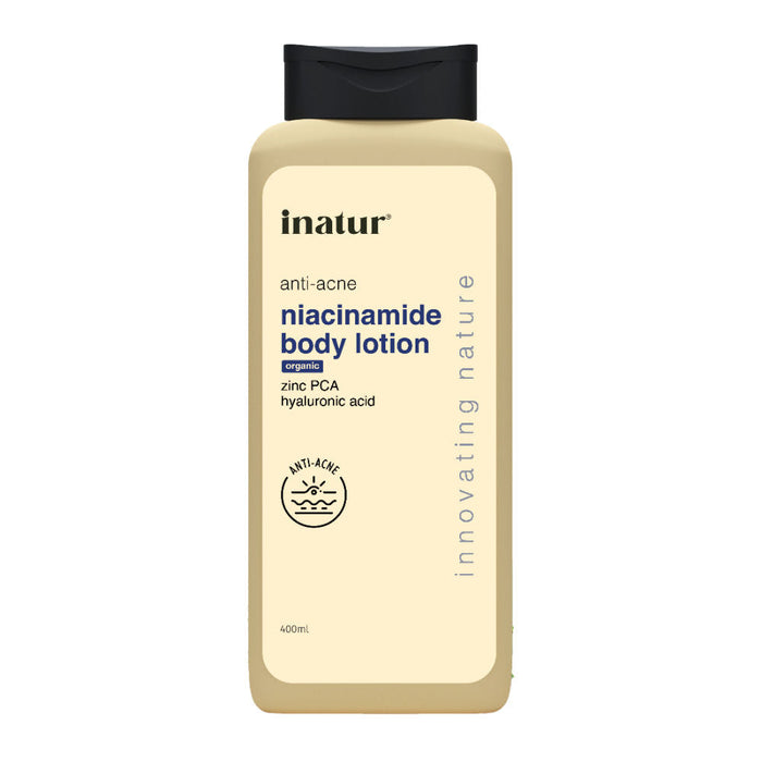 inatur Niacinamide Body Lotion, With 2% Salicylic Acid, Zinc PCA & Hyaluronic Acid, For Clear Skin
