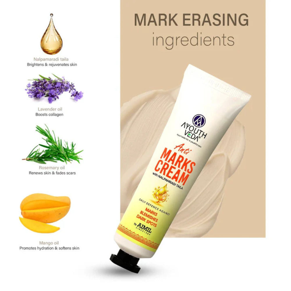 Ayouthveda Anti Marks Cream with Nalpamradi Taila to Reduce Dark Spots
