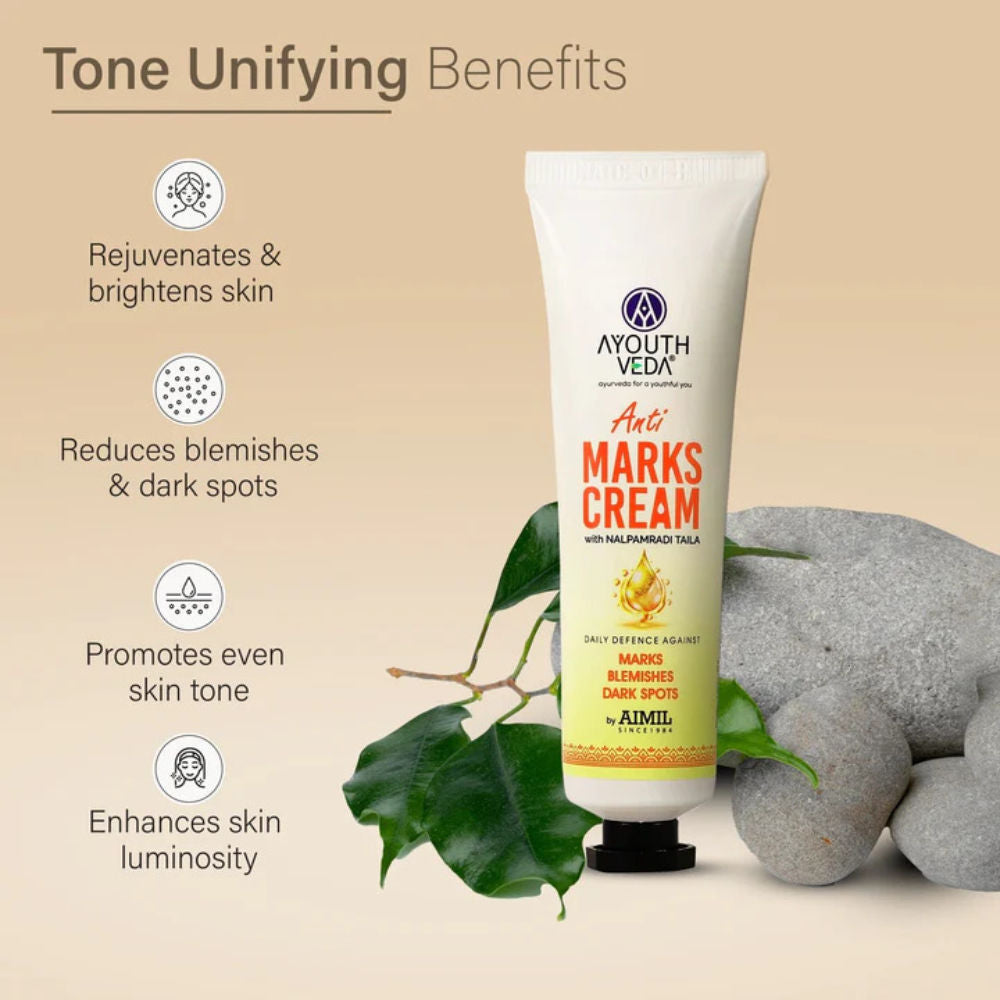 Ayouthveda Anti Marks Cream with Nalpamradi Taila to Reduce Dark Spots
