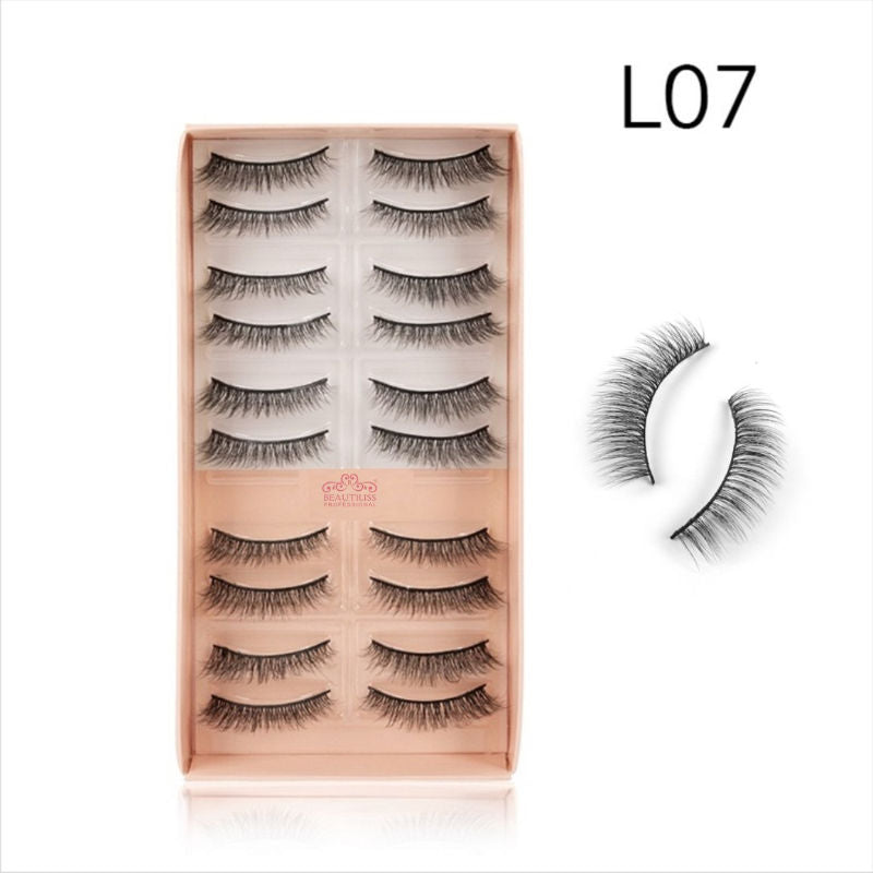 Beautiliss Eyelash Set 3D False Long And Natural Eye Makeup - L07