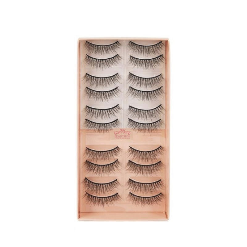 Beautiliss Eyelash Set 3D False Long And Natural Eye Makeup - L12