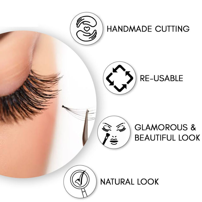 Beautiliss Eyelash Set 3D False Long And Natural Eye Makeup - L12