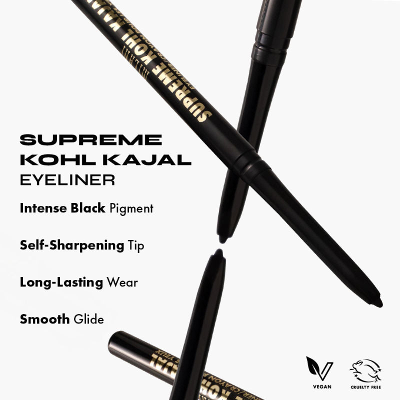 Milani Supreme Kohl Kajal Eyeliner - Blackest Black